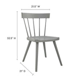 Sutter Wood Dining Side Chair by Lefancy