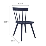 Sutter Wood Dining Side Chair by Lefancy