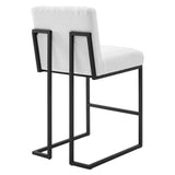 Indulge Channel Tufted Fabric Counter Stool by Lefancy