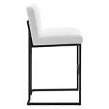 Indulge Channel Tufted Fabric Bar Stool by Lefancy