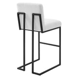 Indulge Channel Tufted Fabric Bar Stool by Lefancy