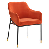 Jovi Performance Velvet Dining Armchair by Lefancy