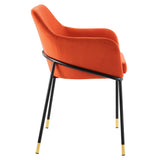 Jovi Performance Velvet Dining Armchair by Lefancy