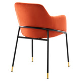 Jovi Performance Velvet Dining Armchair by Lefancy