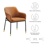 Jovi Vegan Leather Dining Chair by Lefancy