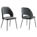 Nico Performance Velvet Dining Chair Set of 2 by Lefancy