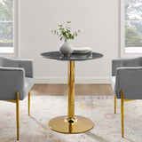 Verne 28" Artificial Marble Dining Table by Lefancy