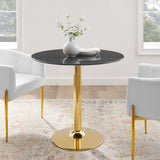 Verne 35" Artificial Marble Dining Table by Lefancy