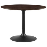 Lippa 40" Round Wood Grain Dining Table by Lefancy