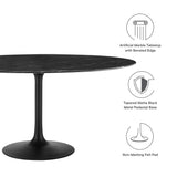 Lippa 60" Round Artificial Marble Dining Table by Lefancy