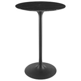 Lippa 28" Round Artificial Marble Bar Table by Lefancy