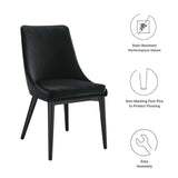 Viscount Performance Velvet Dining Chair by Lefancy