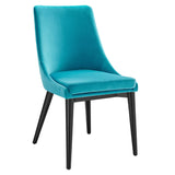 Viscount Performance Velvet Dining Chair by Lefancy