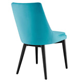 Viscount Performance Velvet Dining Chair by Lefancy