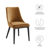 Viscount Performance Velvet Dining Chair by Lefancy