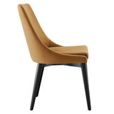 Viscount Performance Velvet Dining Chair by Lefancy