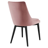 Viscount Performance Velvet Dining Chair by Lefancy