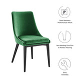 Viscount Performance Velvet Dining Chair by Lefancy