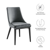 Viscount Performance Velvet Dining Chair by Lefancy