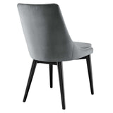 Viscount Performance Velvet Dining Chair by Lefancy