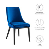 Viscount Performance Velvet Dining Chair by Lefancy