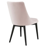 Viscount Performance Velvet Dining Chair by Lefancy