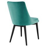 Viscount Performance Velvet Dining Chair by Lefancy