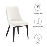 Viscount Performance Velvet Dining Chair by Lefancy