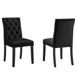 Duchess Performance Velvet Dining Chairs Set of 2 by Lefancy