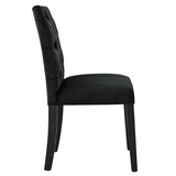 Duchess Performance Velvet Dining Chairs Set of 2 by Lefancy