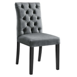 Duchess Performance Velvet Dining Chairs Set of 2 by Lefancy