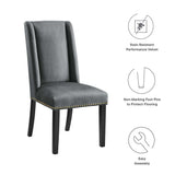 Baron Performance Velvet Dining Chairs Set of 2 by Lefancy