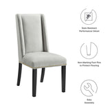 Baron Performance Velvet Dining Chairs Set of 2 by Lefancy