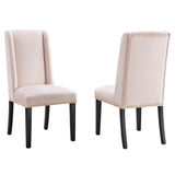 Baron Performance Velvet Dining Chairs Set of 2 by Lefancy