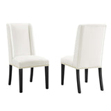 Baron Performance Velvet Dining Chairs Set of 2 by Lefancy