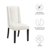 Baron Performance Velvet Dining Chairs Set of 2 by Lefancy