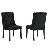 Baronet Performance Velvet Dining Chairs Set of 2 by Lefancy