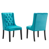 Baronet Performance Velvet Dining Chairs Set of 2 by Lefancy