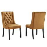 Baronet Performance Velvet Dining Chairs Set of 2 by Lefancy