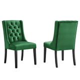 Baronet Performance Velvet Dining Chairs Set of 2 by Lefancy