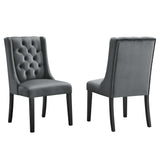 Baronet Performance Velvet Dining Chairs Set of 2 by Lefancy