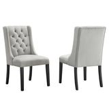 Baronet Performance Velvet Dining Chairs Set of 2 by Lefancy