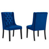 Baronet Performance Velvet Dining Chairs Set of 2 by Lefancy