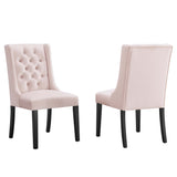 Baronet Performance Velvet Dining Chairs Set of 2 by Lefancy