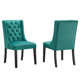 Baronet Performance Velvet Dining Chairs Set of 2 by Lefancy