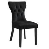 Silhouette Performance Velvet Dining Chairs Set of 2 by Lefancy