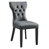 Silhouette Performance Velvet Dining Chairs Set of 2 by Lefancy