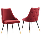 Adorn Performance Velvet Dining Side Chair Set of 2 by Lefancy