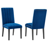 Catalyst Performance Velvet Dining Side Chairs Set of 2 by Lefancy