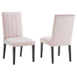 Catalyst Performance Velvet Dining Side Chairs Set of 2 by Lefancy